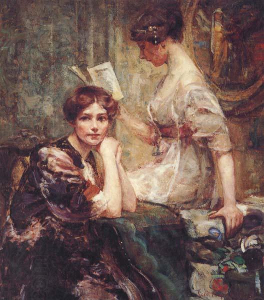 Colin Campbell Cooper Two Women China oil painting art